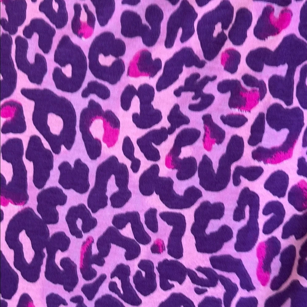 Lilly Pulitzer Jodee Swing Purple and White Puff Sleeve Sundress Leopard Print - Picture 5 of 8
